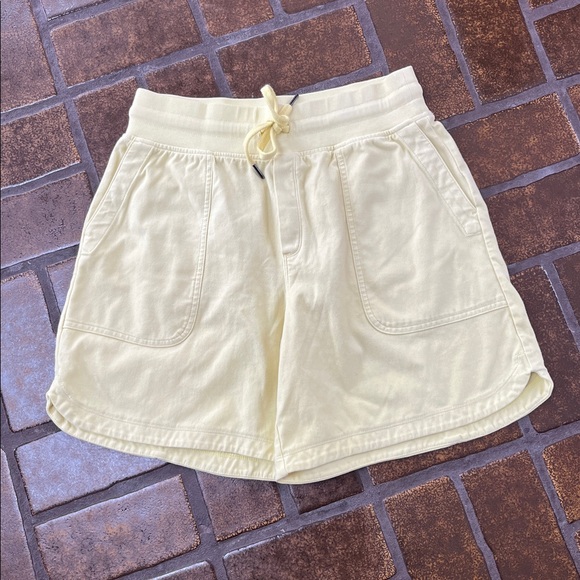 Athleta Yellow High Waisted Farallon Midi Short - Picture 2 of 16